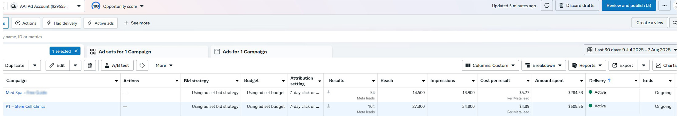 Multi-Specialty Practice Case Study Results